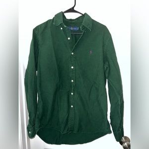 Ralph Lauren Long Sleeve Button Up Men’s Medium Green Shirt